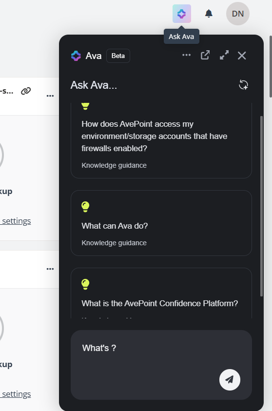 Ask Ava. Ask Ava.