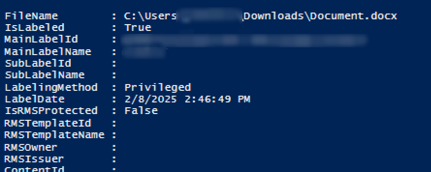 Verification result.